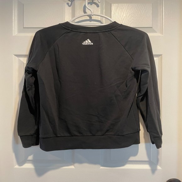 Black Adidas Crew Neck Sweater - Picture 2 of 4